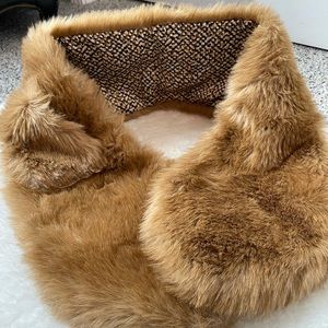 Banana Republic faux fur wrap in brown